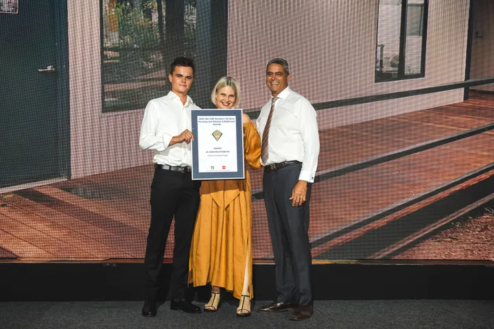 JK Constructions recently won the HIA-CSR NT Housing and Kitchen & Bathroom Awards